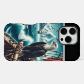 船の上にワシ iPhoneケース (裏面横)