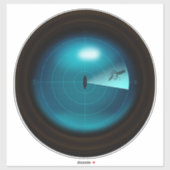 船の上の巨大なイカSonarゴシック航海の様式の怪物 シール (シート)