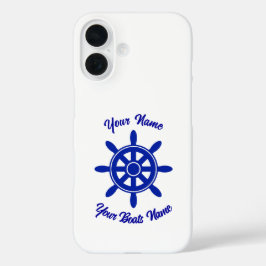 船の乗組員は車輪をパーソナライズされた出荷 iPhone 16ケース
