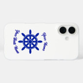 船の乗組員は車輪をパーソナライズされた出荷 Case-Mate iPhoneケース (裏面 (横))
