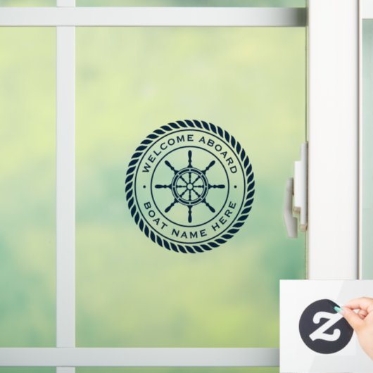 船の名航海の前にようこそ ウィンドウサイン (ホーム)