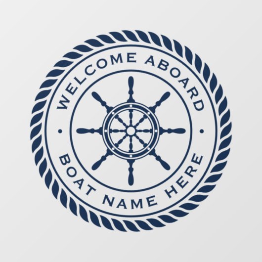 船の名航海の前にようこそ ウィンドウサイン (シート)