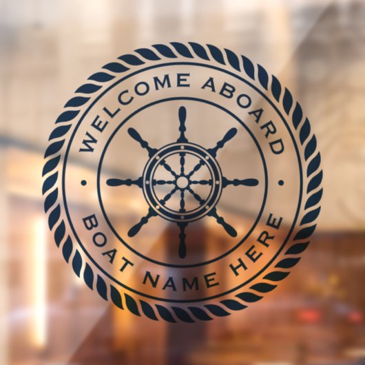 船の名航海の前にようこそ ウィンドウサイン (シート2)