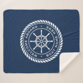 船の名航海の前にようこそ シェルパブランケット (正面(横))