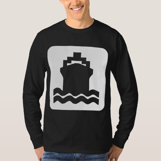 船の形状 – 白 Tシャツ (正面)