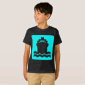 船の形状 – 白 Tシャツ (正面フル)