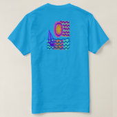 船の抽象芸術ウェア Tシャツ (デザイン裏面)