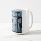 船の旗のマグをあきらめないで下さい コーヒーマグカップ (正面右)