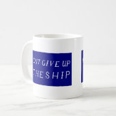 船の旗をあきらめないで下さい コーヒーマグカップ (正面左)