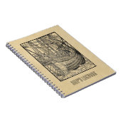 船の航海日誌ヴィンテージ航海日誌 ノートブック (右側)