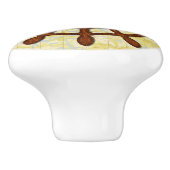 船の舵輪は木製の古い地図の航海のな海上旅行をローラーで動かします セラミックノブ (側面)