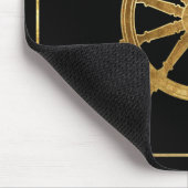 船の舵輪 マウスパッド (コーナー)