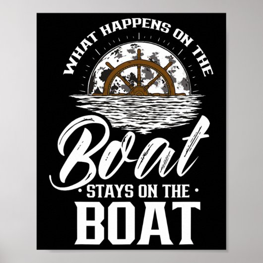 船の船長の上に留まること ポスター (正面)