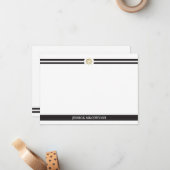 船の車輪のメッセージカード ノートカード (正面/裏面インサイチュ)