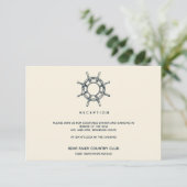 船の車輪 |ウェディングレセプションエンクロージャ 招待状 (スタンド正面)