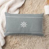 船の車輪 ランバークッション (ブランケット)