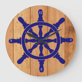 船の車輪 ラージ壁時計