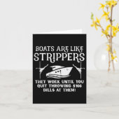 船はキャプテン・ヨット・オーナおもしろいーまで仕事のようである カード (黄色い花)