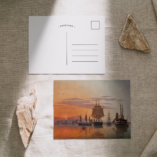 船はタガス川に浮かぶ | カール・ダール ポストカード