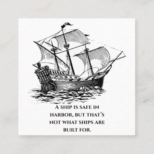 船は出帆の意を得ている ロイヤリティカード (裏面)