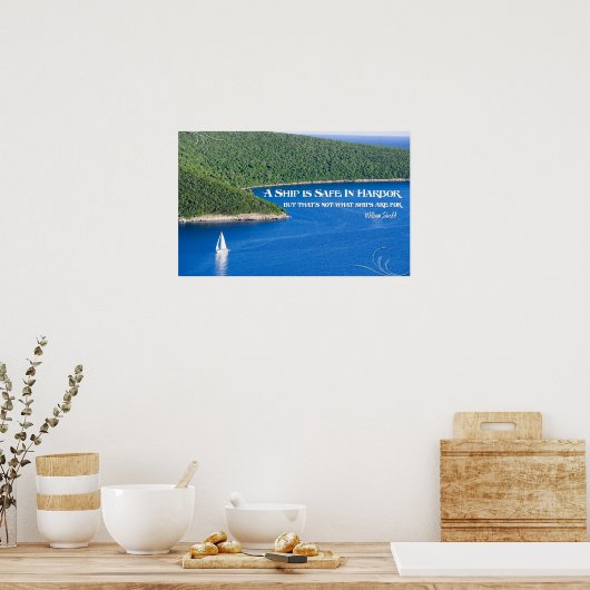 船は港内に安全なポスターやる気を起こさせるだ ポスター (キッチン)