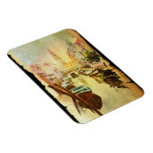 船や建物で運河を眺めること マグネット (右側)