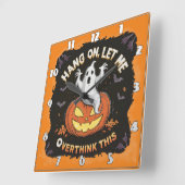 船よくはしゃぐ灯の上で考えていた幽霊 スクエア壁時計 (傾斜)