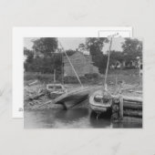 船をキッタリーポイントで, 1900 ポストカード (正面/裏面)