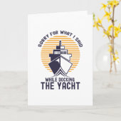 船をドッキングさせる時に言ってごめんなさい カード (黄色い花)