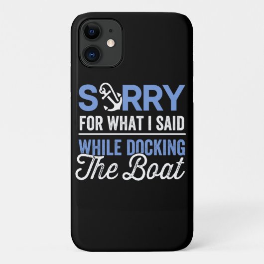 船をドッキング中に言ったことを謝ります 楽しい Case-Mate iPhoneケース (裏面)