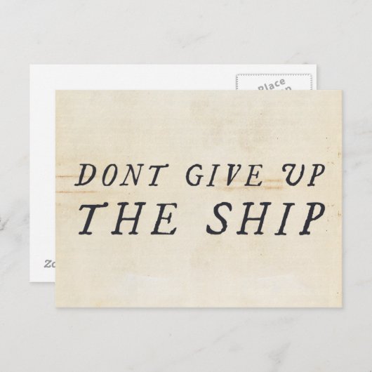 船を与え上げるな ポストカード (正面/裏面)