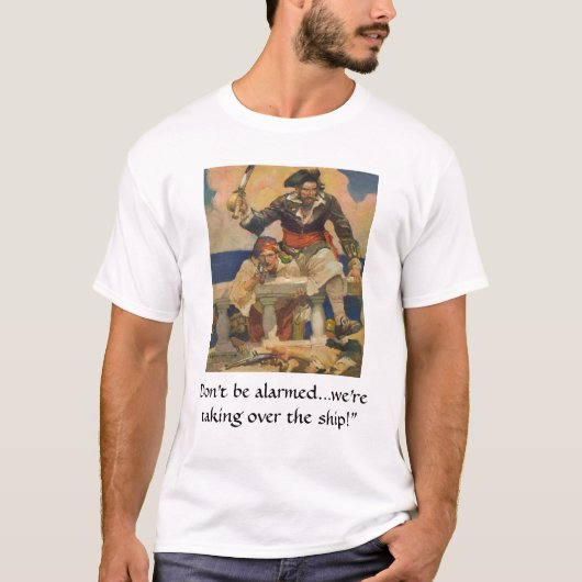 船を引き継いでいる海賊 Tシャツ (正面)