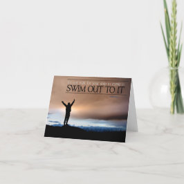 「船を待つな」感動的引用文 サンキューカード