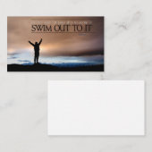 「船を待つな」感動的引用文 ノートカード (正面/裏面)