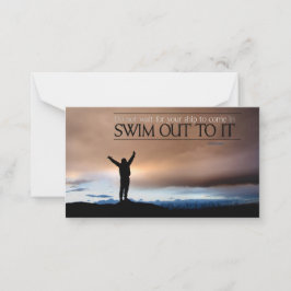 「船を待つな」感動的引用文 ノートカード