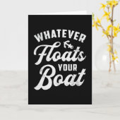 . .船を浮かべて舟に乗る帆船 カード (黄色い花)