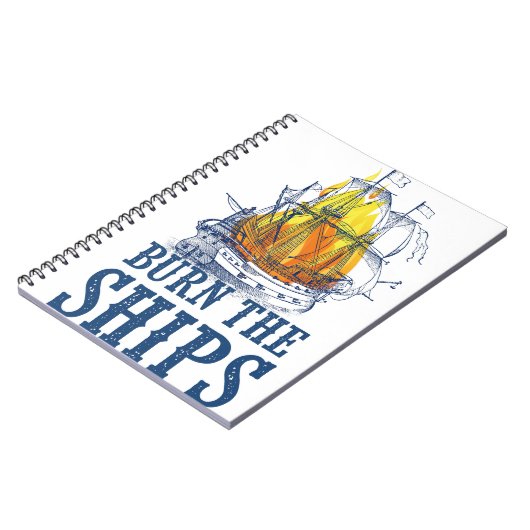 船を燃やす，王と国のファンアート ノートブック (左側)