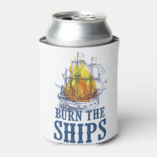 船を燃やす，王と国のファンアート 缶クーラー (缶正面)