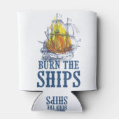 船を燃やす，王と国のファンアート 缶クーラー (裏面)