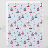 船を送れ！スクラップブック紙 (正面/裏面)