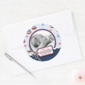 船を送れ！写真シール ラウンドシール (封筒)