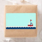 船を送れ!名前タグアクア ラベル (インサイチュ)