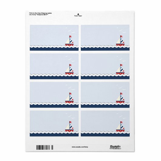 船を送れ！名札 ラベル (フルシート)