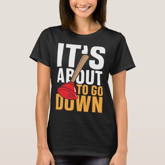 船を降りて漏れ口を直すところだ Tシャツ (正面)