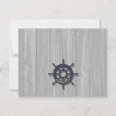 船アホイガールまたは少年航海の赤ちゃんシャワー招待状 招待状 (裏面)