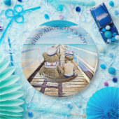 船アホイ、その男の子、赤ちゃん航海のシャワー ペーパープレート (パーティー)