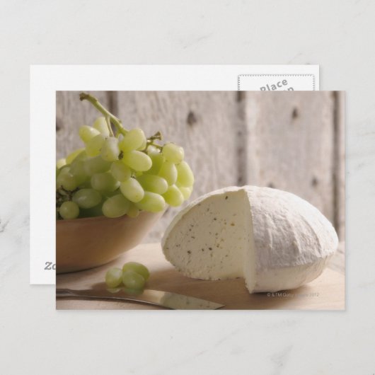 船オーガニックに乗ったチーズ ポストカード (正面/裏面)