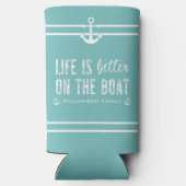 船カスタムの方が命が好い | ボートライフ缶 スリム缶クーラー (裏面)