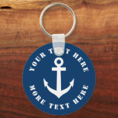 船カスタム長航海のいかり用キーチェーン キーホルダー (正面)