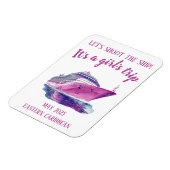 船クルーズグループガールズピンクを撮影 マグネット (左側)